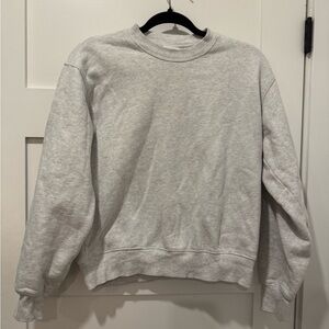 Aritzia Light Gray Sweatfleece Hoodie